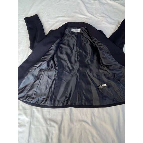 Tahari Classic Career Black Blazer Jacket Petite SZ 0P Single Gold Button #0609 - Picture 10 of 15